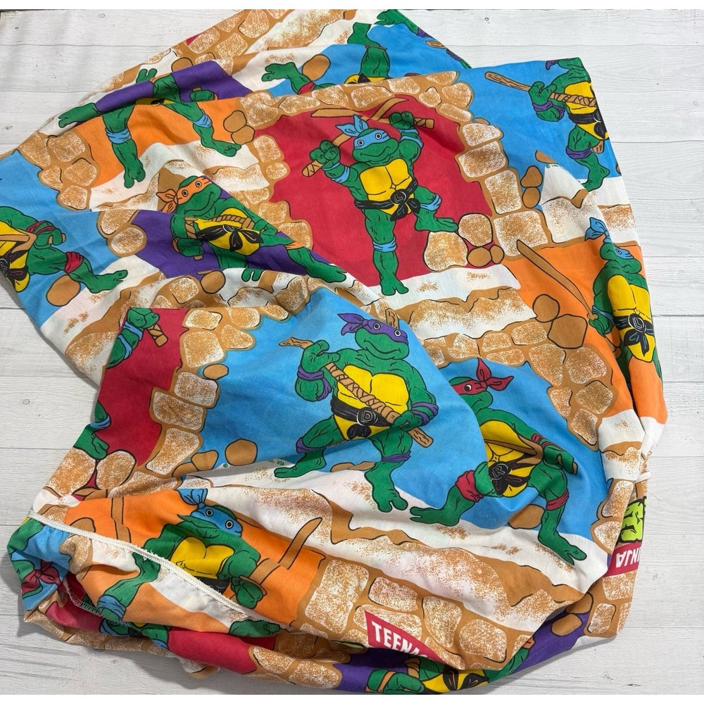Vintage Teenage Mutant Ninja Turtles fitted sheet